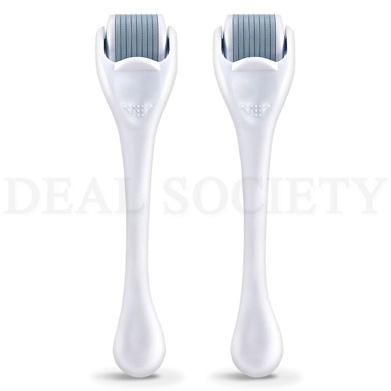 Plum Beauty Facial Microneedling Facial Roller and Massager White