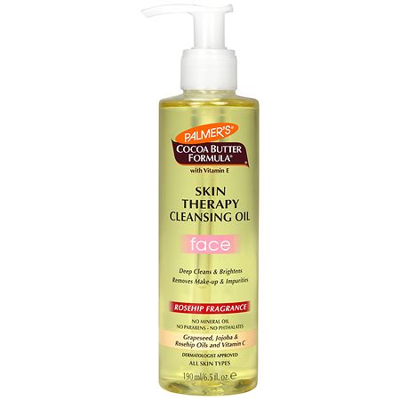 Palmers Skin Therapy Cleansing Face Oil - Cocoa butter & Rose - 6.5 fl oz: Aluminum-Free, Paraben-Free, Suitable for All Skin Types