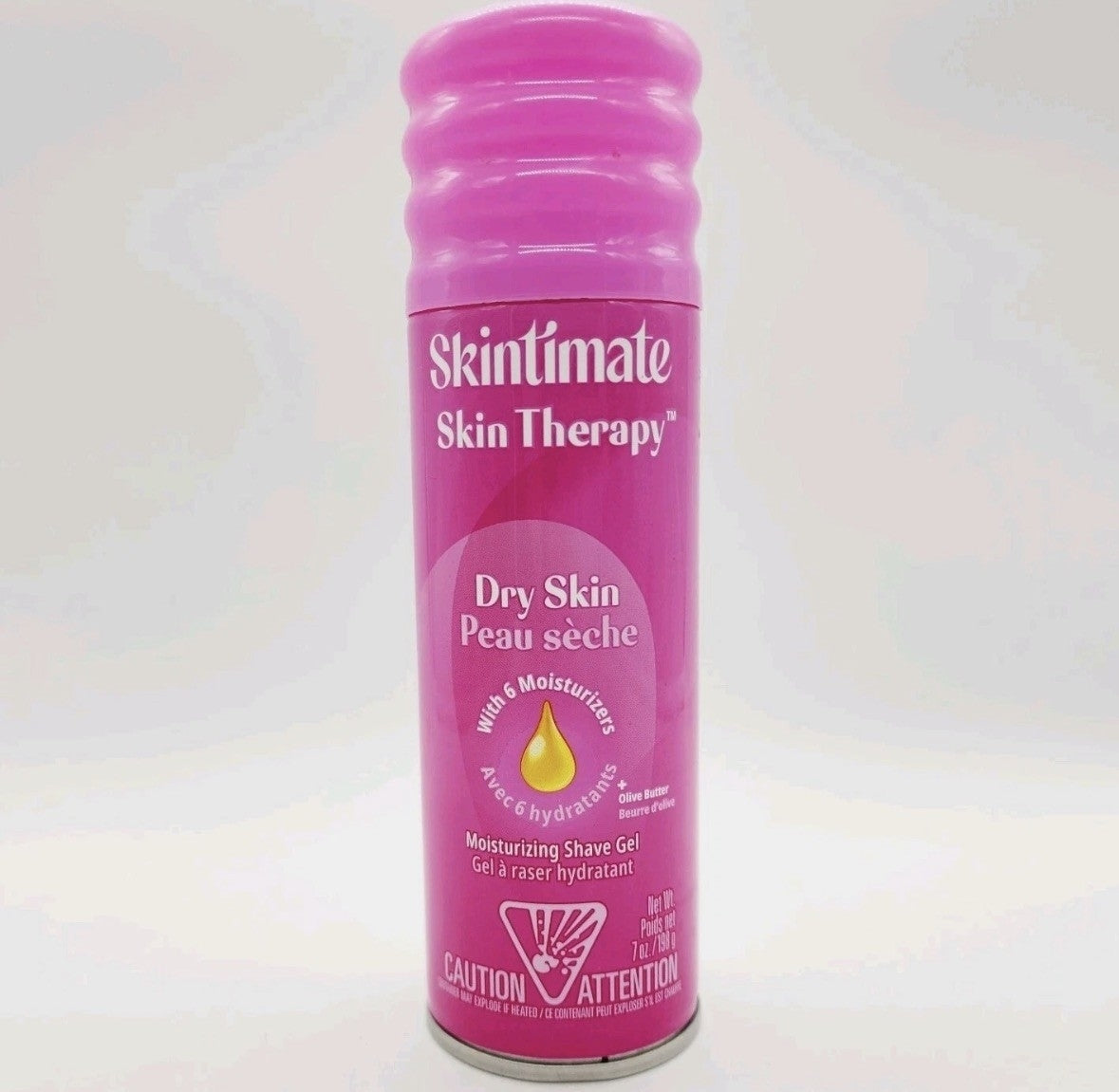 Skintimate Skin Therapy Dry Skin Moisturizing Shave Gel W/ 6 Moisturizers 7 Oz