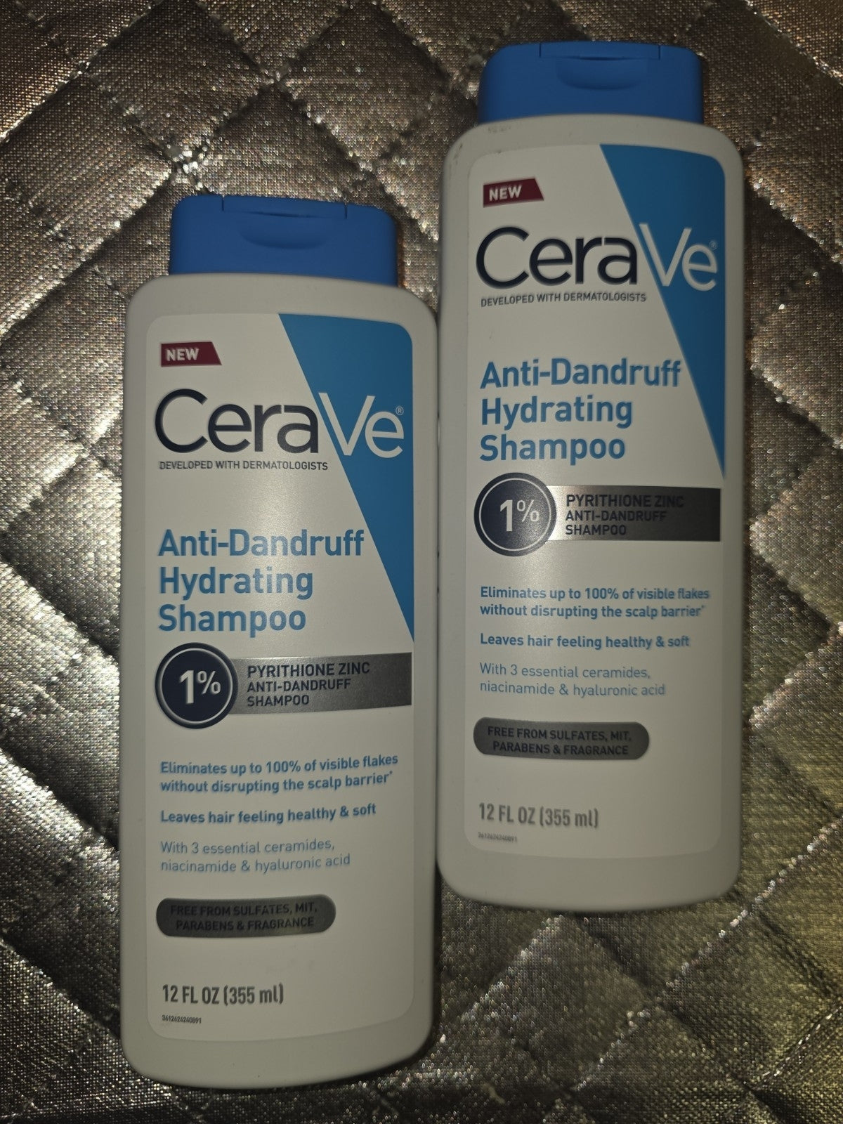 Cerave Hydrating anti Dandruff Shampoo, 1% Pyrithione Zinc Dandruff 12 Fl Oz