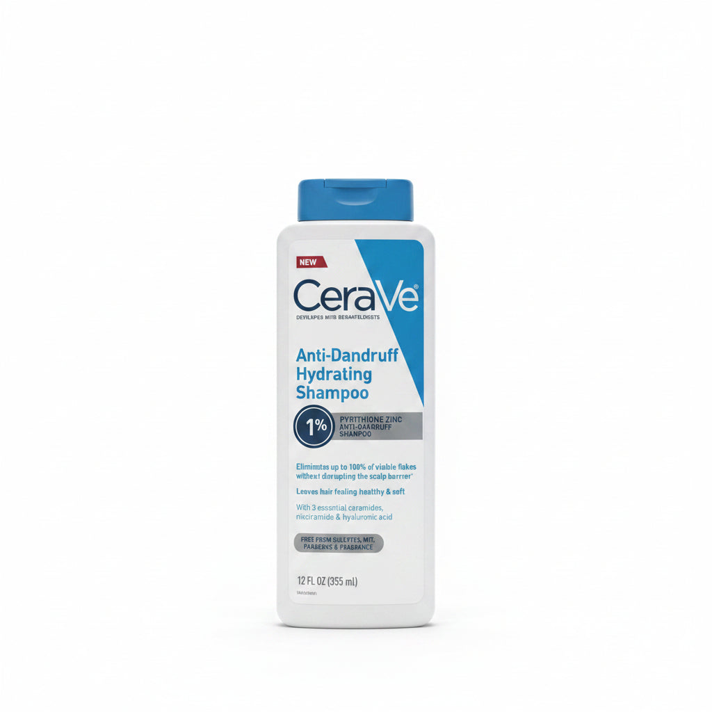 Cerave Hydrating anti Dandruff Shampoo, 1% Pyrithione Zinc Dandruff 12 Fl Oz