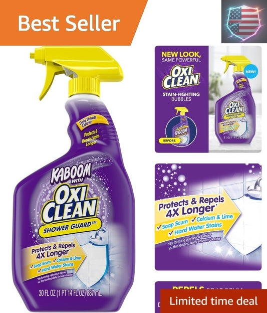 Lemon Scented Shower Guard Foam - 30 oz Daily Cleaner for Easy Maintenance