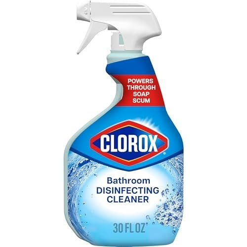 CLOROX Bathroom Disinfecting Cleaner, Original, Spray Bottle, 30 Fl Oz (Pack May Vary)