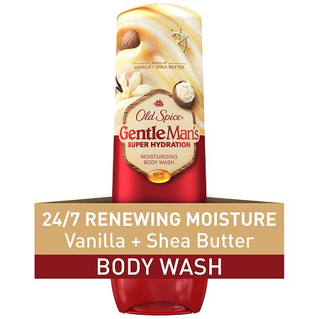 Old Spice Super Hydration Body Wash for Men  Gentleman s Blend  Vanilla + Shea  20 fl oz