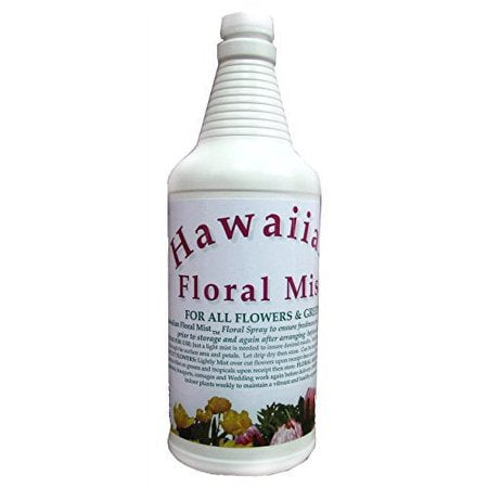 Burton & Burton Hawaiian Floral Mist One Quart Bottle with Sprayer - Flower Refresher