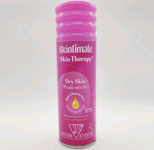 Skintimate Skin Therapy Dry Skin Moisturizing Shave Gel W/ 6 Moisturizers  7 Oz