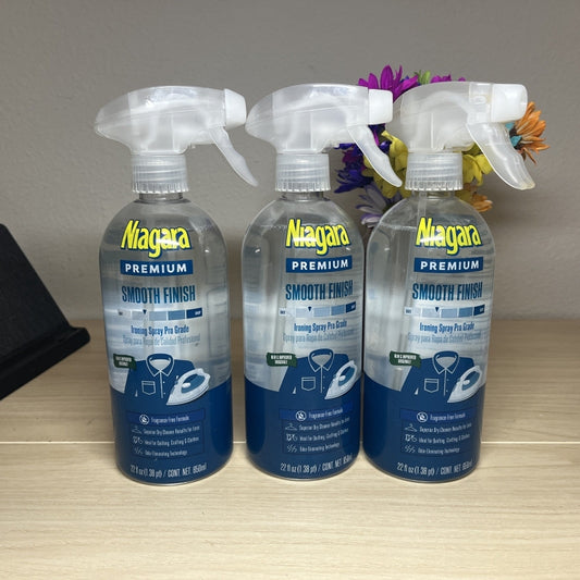 Niagara Premium Smooth Finish Ironing Spray bottles Fragrance Free