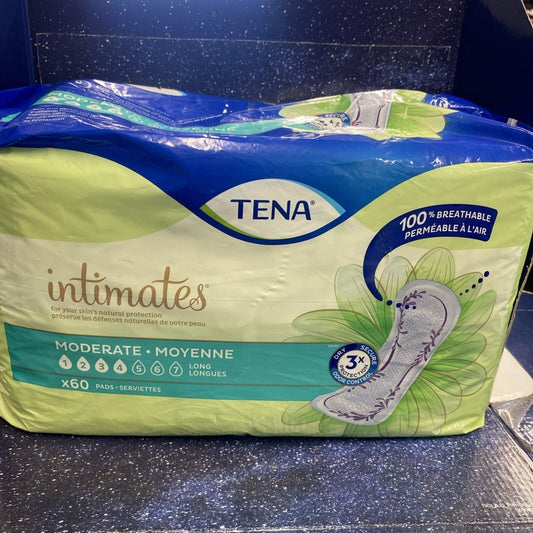 TENA Incontinent Pad 12" L Long Length 60 Ct - Free Shipping
