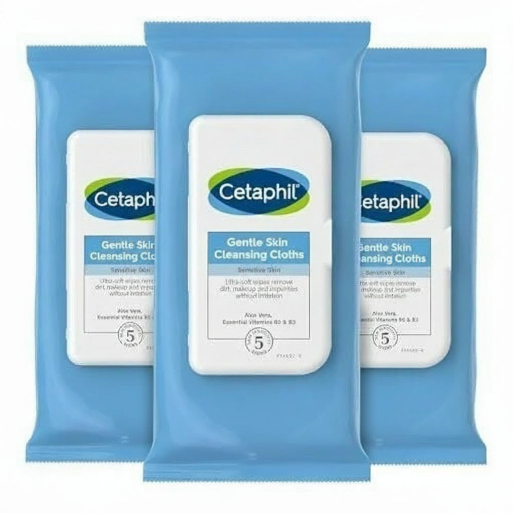 Cetaphil Gentle Skin Cleansing Cloths 25 Count Perfect for Sensitive Skin