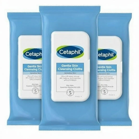 Cetaphil Gentle Skin Cleansing Cloths 25 Count Perfect for Sensitive Skin