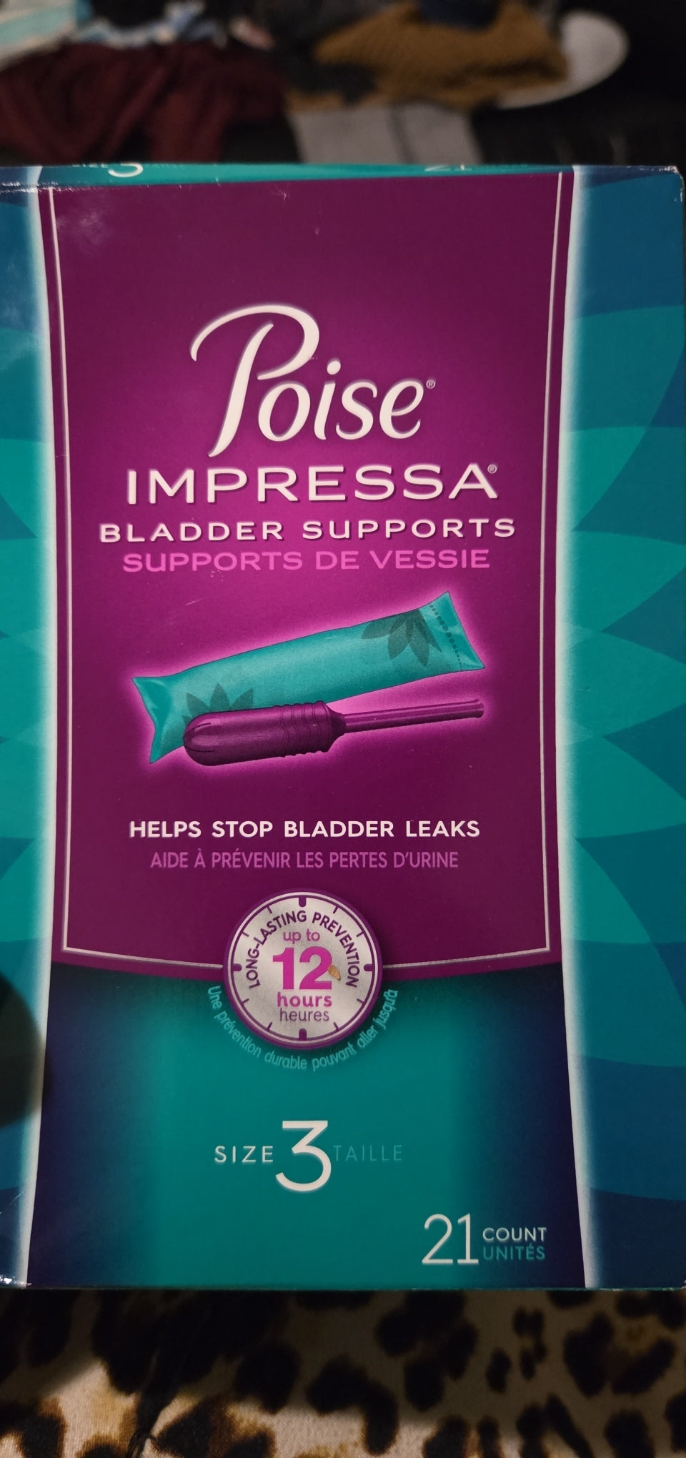Poise bladder protection tampons