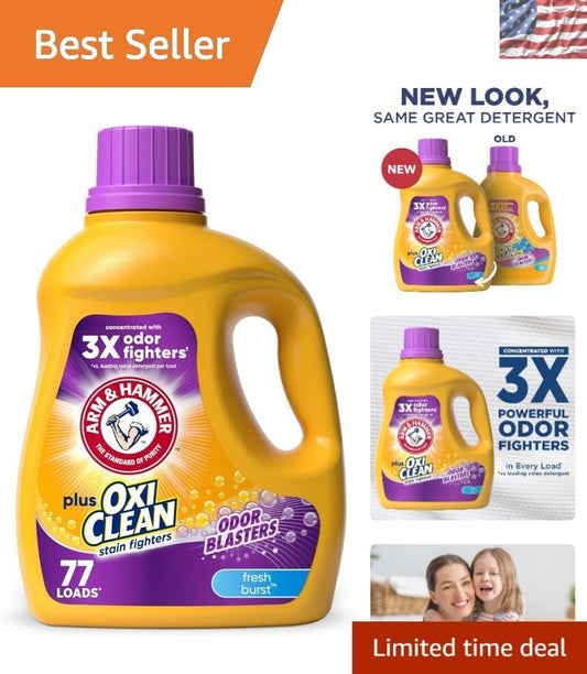 Arm & Hammer Concentrated Plus OxiClean Liquid Detergent - 100.5 Oz, Deep Clean & Freshness