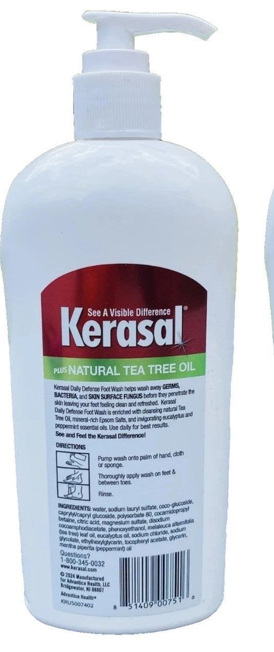 Kerasal Daily Defense Foot Wash Daily Cleanser with Tea Tree Oil