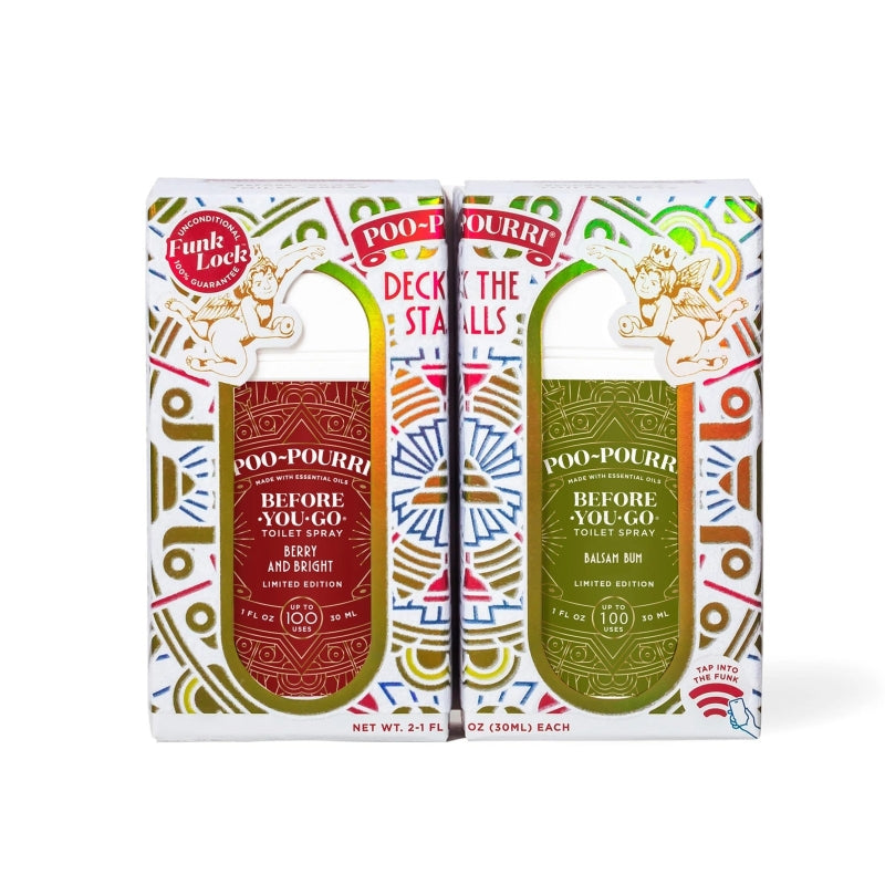 Deck The Stalls Tear Away Gift Set, Berry and Bright 1 Fl Oz Pocket Sprayer a...