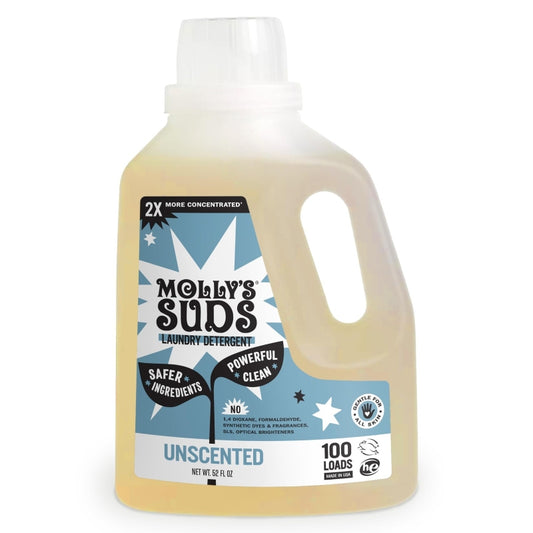 Molly's Suds Liquid Laundry Detergent | Clean Laundry Detergent Soap for Sens...