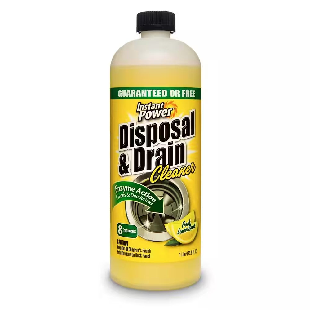 Garbage Disposal Drain Cleaner and Odor Remover for Sink 33.8 Oz. Lemon