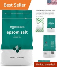 Amazon Brand Solimo Epsom Salt Soaking Aid, Eucalyptus Scented, 3 Pound